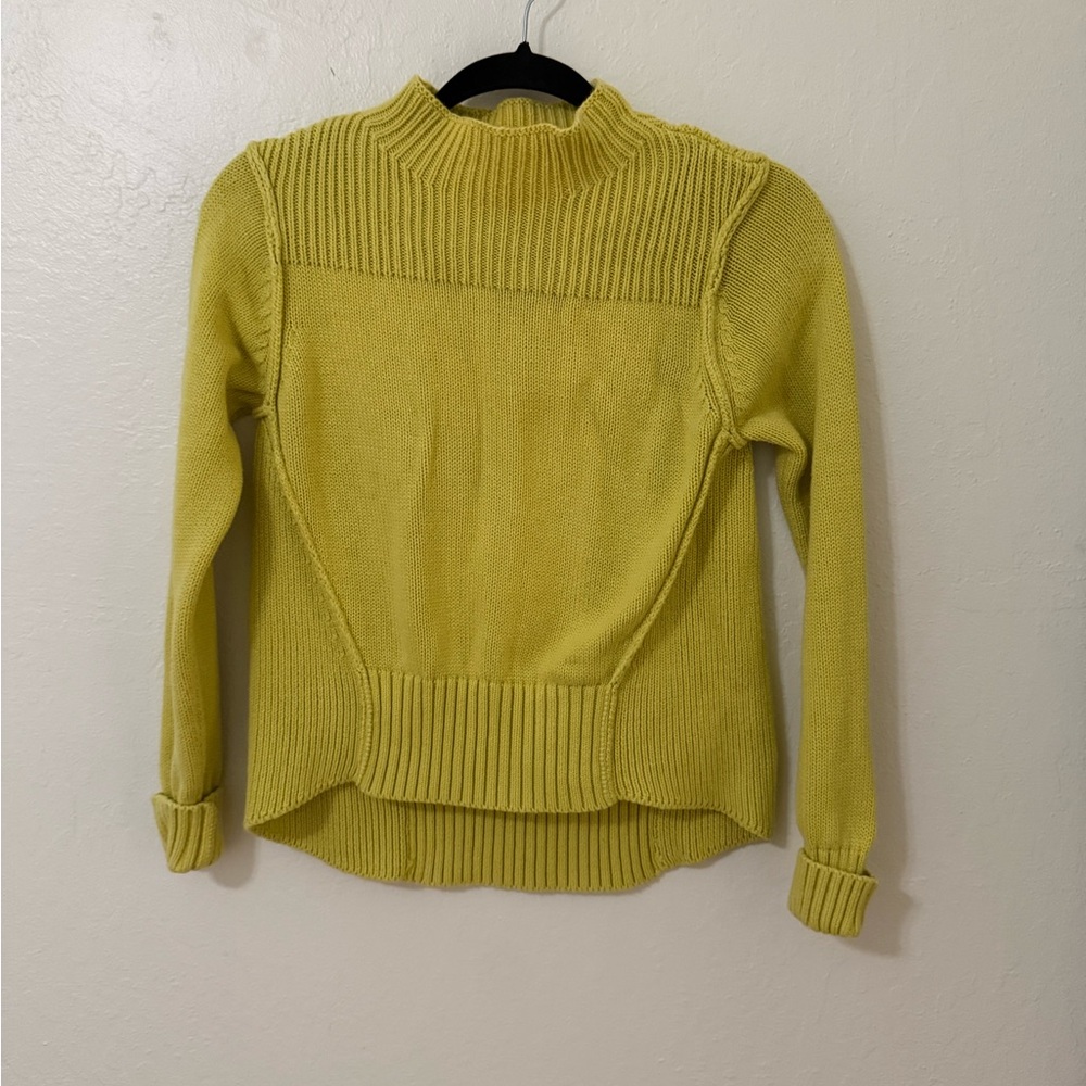 Current/Elliott Vibrant Yellow Turtleneck Sweater